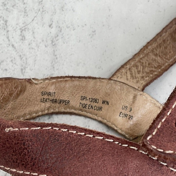 Taos Spirit Women's Size 9 Red Multi Strap Cork 2” Heel Sandals - Picture 5 of 9